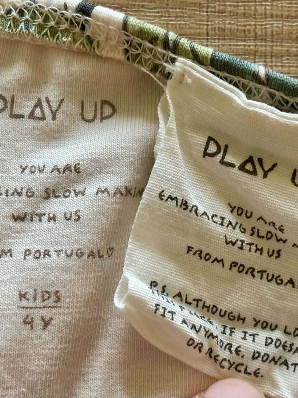 Play Up Kids Girls Bikini Two-Piece Tropical Citrus Luxury Made in Portugal 4Y - Picture 3 of 5